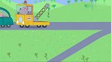 小猪佩奇：佩奇遇到大堵车，被困在了路上，这下可麻烦了