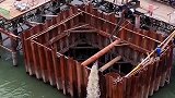 桥墩原来是这样建的，涨见识了吧！