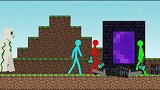 我的世界动画-如果火柴人玩MC-10