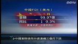 中国实际使用外资连续三个月下跌