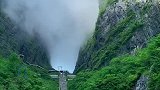 神奇的天门吐雾，太漂亮了