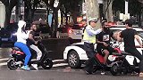 上海交警成功防守哈登！NBA球星哈登在上海街头因骑车违规被拦