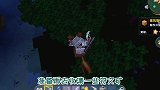 迷你世界双人生存15：骑着小飞鼠飞下空岛，准备下矿收集符文石