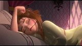 冰雪奇缘：安娜的睡相好丑，还在流口水，一点公主的样子都没有