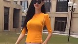 身高.米当模特的女朋友,走在哪里都是焦点