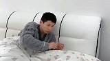 老公竟然醒来给我盖被子