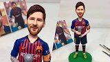 太秀了！国内捏泥人高手完成梅西泥塑 这水平球王看了也会惊叹