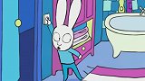 超人兔：正在刷牙突然停电，把西蒙小白兔怕黑的弟弟吓坏了！