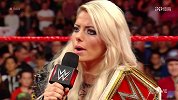 WWE-18年-RAW第1308期：布里斯发表挑衅式演说 罗西发飙失控见人就打-花絮