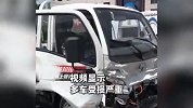 监控曝光！货车失控冲进充电站连撞6车，知情者：司机油门当刹车