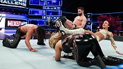 WWE-18年-混合双打挑战赛第一周：巴洛尔&班克斯VS中邑真辅&娜塔莉亚-单场