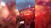 火光冲天街头欢庆 球迷不惧失败彻夜庆祝