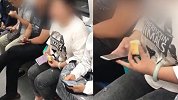 兰州一对男女坐地铁吃东西反怼巡查员：盯贼一样