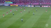巴甲-巴西国际1-0格雷米奥 泰森制胜球（上半场）