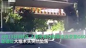 上海高架桥上一货车脱落大堆木头致2人伤，司机被控制非毒驾酒驾