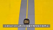 首批小米SU7Ultra已有车标被扣？雷军曾呼吁大家别抠车标，24K金价值达盗窃量刑标准