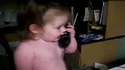 [搞笑]在电话会谈可爱宝宝