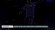 赛后无人机表演秀完整版 梅西场边含泪观看