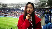 PP体育直击西班牙战摩洛哥：赛前球员场内热身 球迷呐喊助威