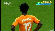 世界杯-14年-小组赛-C组-第1轮-科特迪瓦队博尼右脚射门偏出-花絮