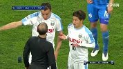 第46分钟川崎前锋球员长谷川龙也黄牌