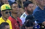 MLB观众席惊现神级cosplay 梅西C罗内马尔排排坐