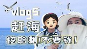 赶海VLOG | 吃蛤蜊居然不要钱，这也太爽了吧！