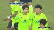 韩教元禁区轻巧扣过池忠国 推射远角首开纪录