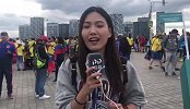 PP体育直击：哥伦比亚球迷霸占莫斯科 场外竟不见英格兰球迷