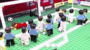 乐高还原乌拉圭0-2法国 穆斯莱拉黄油手遭恶搞