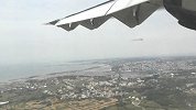 结束台湾之旅，飞过台北城市上空，有种淡淡的乡愁