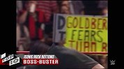 WWE-16年-巨石强森十大洛克重摔 驸马爷太子爷双人被摔过解说席-专题