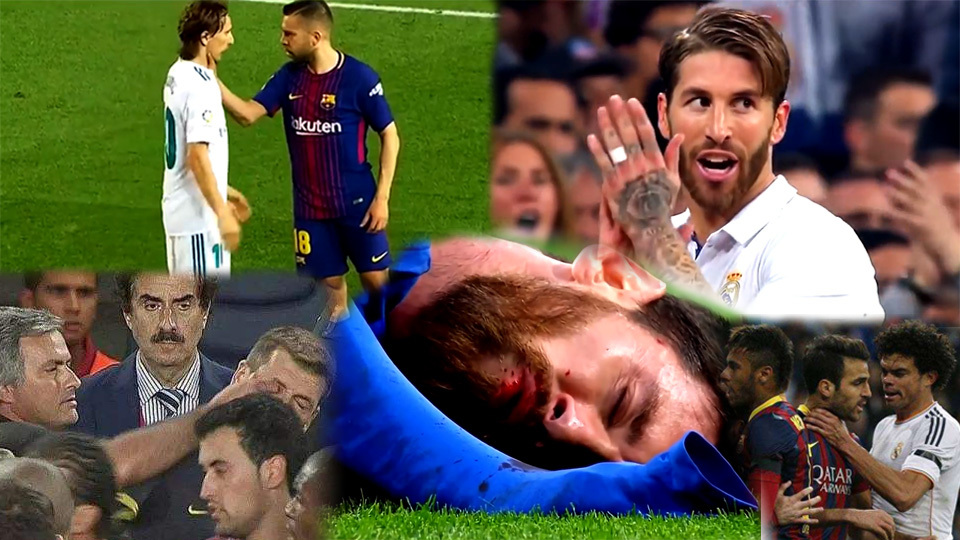 那些年国家德比的暴力犯规!梅西成最大受害者 拉莫斯佩佩频出镜