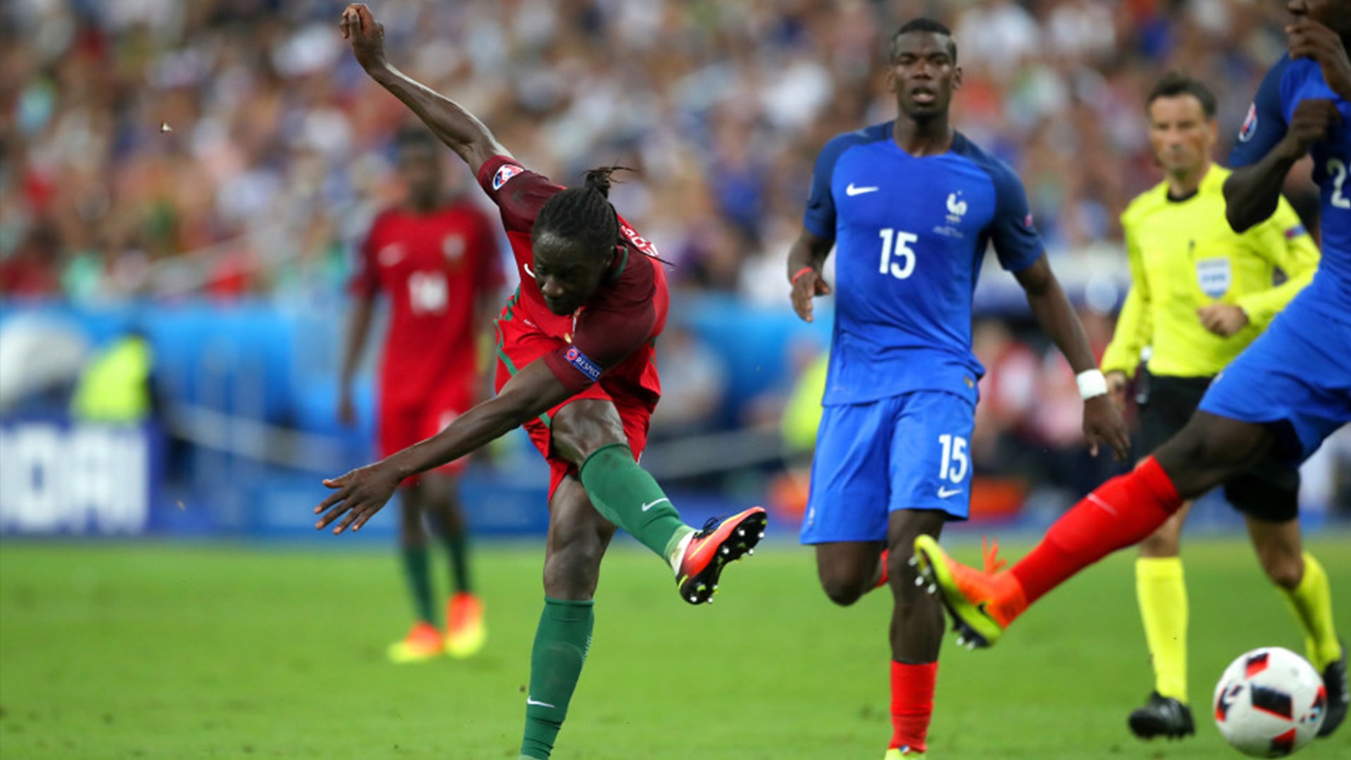 2016年欧洲杯全进球:埃德贴地斩葡萄牙化茧成蝶