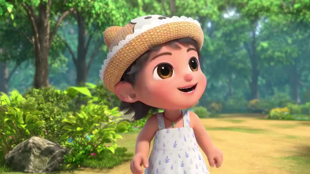 小凉帽:两个小萝莉和白鹭做朋友,还带来好吃的,太善良了吧