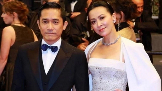 刘嘉玲梁朝伟同台走秀