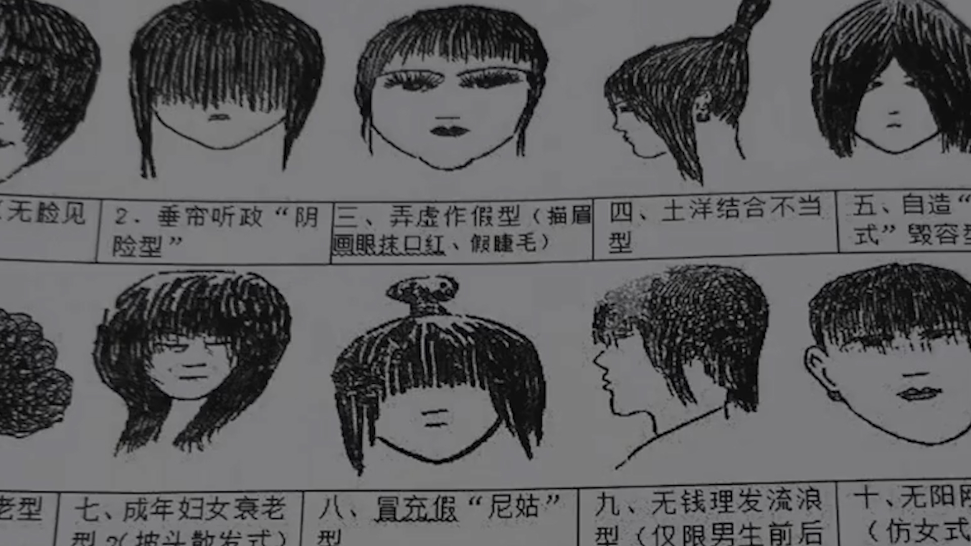 中学发布禁止发型 配有生动形象头像画:你认为中学生发型该管吗