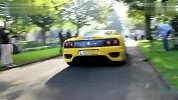 霸气侧漏 黄色法拉利ChallengeStradale