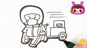 学画画 外卖员辛苦了 跟可乐姐姐一起来画