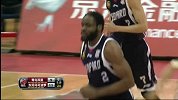 CBA-1415赛季-常规赛-第22轮-迪奥古抢到篮板后撤步跳投命中（青岛vs东莞）-花絮