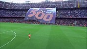 西甲-1617赛季-震撼!诺坎普现巨型TIFO 致敬梅西巴萨500球-专题