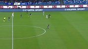 第4分钟帕尔马球员库鲁塞夫斯基进球 那不勒斯0-1帕尔马