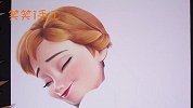 彩铅画冰雪奇缘姐妹公主，成品非常漂亮，详细绘画教程