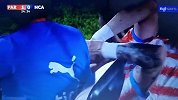 巴拉圭国脚恩西索友谊赛受伤捂脸落泪
