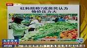 社科院称7成居民认为物价压力大