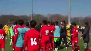 比赛结束后U15国足与哈萨克U16球员爆发冲突