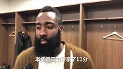 NBA字幕组-火箭惨败哈登竟然不担心 仅得15分他心真大