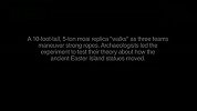 科学家让复活节岛雕像步行