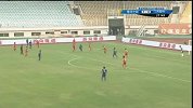 中国足协杯-14赛季-淘汰赛-1/4决赛-江苏队托洛萨 晃开两名后卫射门球击中门柱-花絮