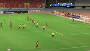 中国足协杯-17赛季-淘汰赛-半决赛首回合-第44分钟射门 恒大防守让上港毫无办法 胡尔克远程发炮飞上看台-花絮